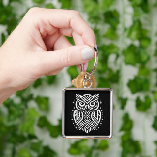 Chaveiro Vintage Geométrico Arte Tribal