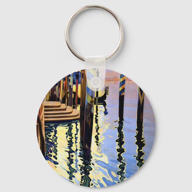 Chaveiro Vintage Grand Canal Venice Itália Viagem (Frente)