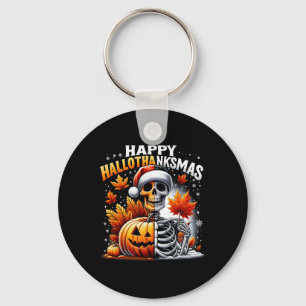 Chaveiro Vintage Halloween Feliz Natal HalloGraças