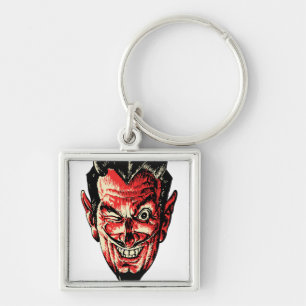 Chaveiro Vintage Halloween Red Devil