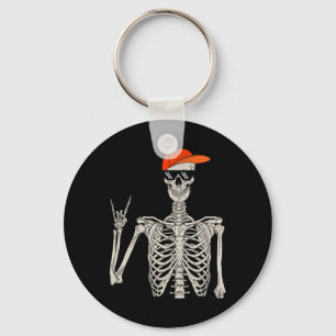 Chaveiro Vintage Halloween Skeleton Rock On-hand Skeleton M