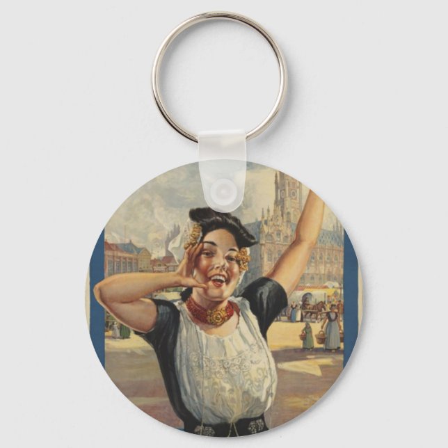 Chaveiro Vintage Holland Air Viagem (Frente)