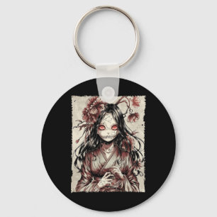 Chaveiro Vintage Horror Anime Girl Manga Japonês Creepy Ha
