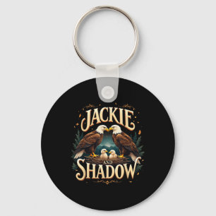 Chaveiro Vintage Jackie E O Gráfico Da Família De Águia-Vál