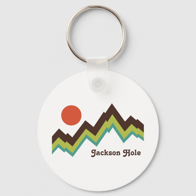 Chaveiro Vintage Jackson Hole (Frente)