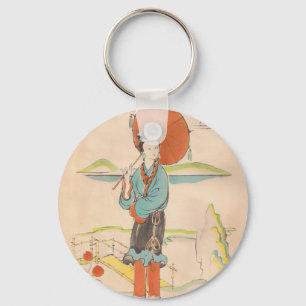 Chaveiro Vintage Japan Geisha