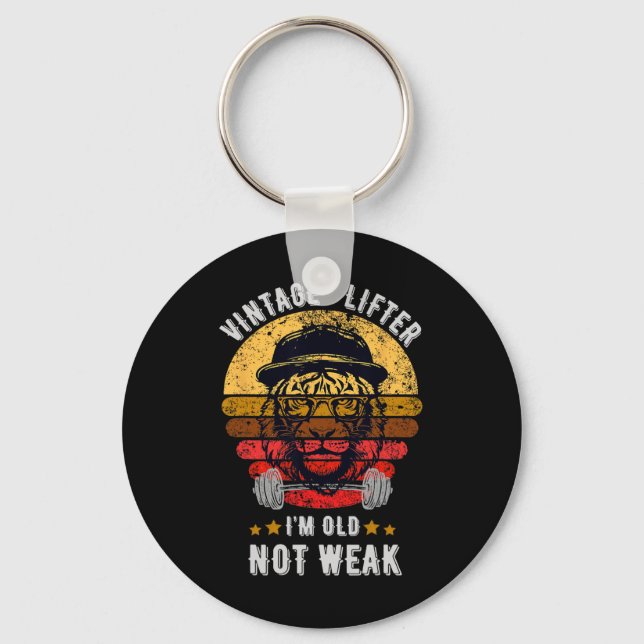 Chaveiro Vintage Lifter I'm Old Not Weak (Frente)