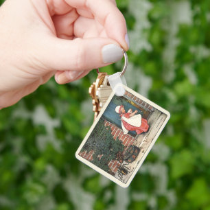 Chaveiro Vintage Little Miss Muffet Aranha Rima Infantil