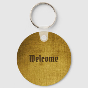 Chaveiro Vintage-Look Gold utilizado. Vintage Art