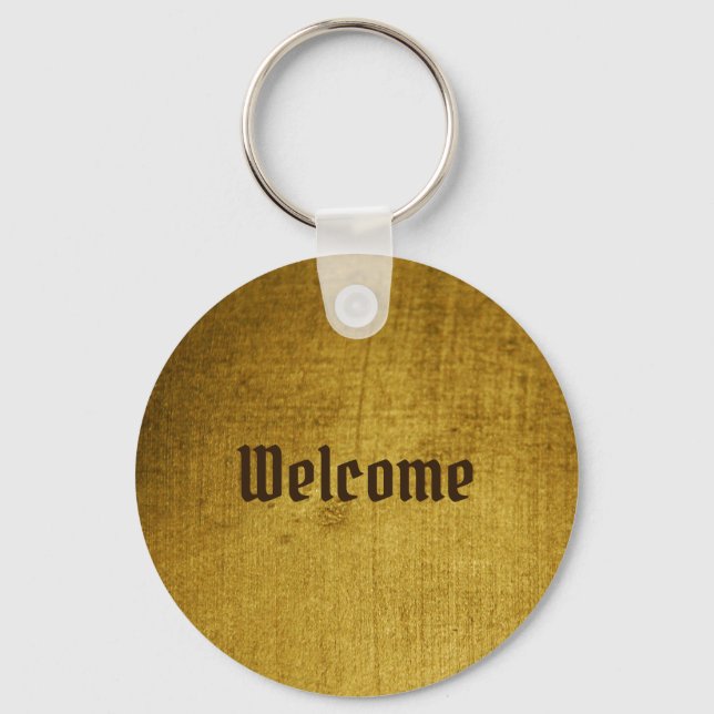 Chaveiro Vintage-Look Gold utilizado. Vintage Art (Frente)