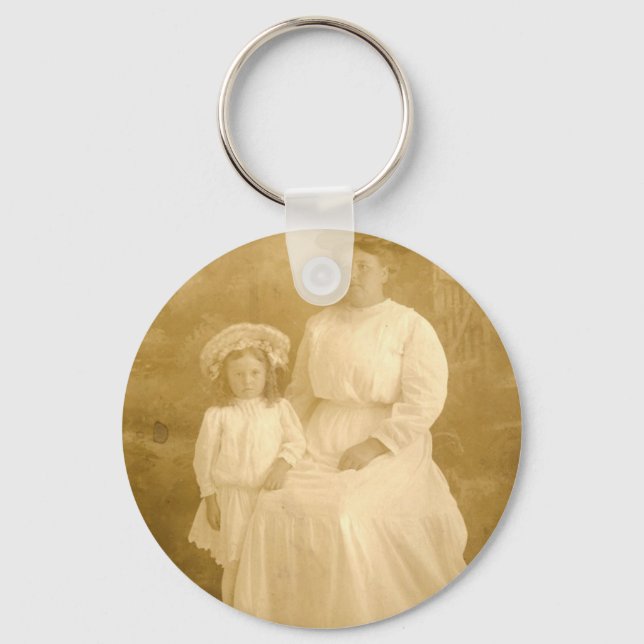 Chaveiro Vintage Mãe E Filho (Frente)