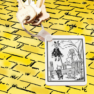 Chaveiro Vintage mágico de Oz, espantalho da reunião de