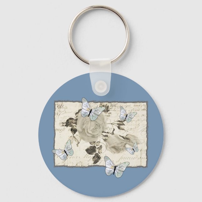 Chaveiro Vintage mit Schmetterlingen (Frente)