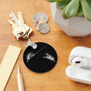 Chaveiro Vintage Music, Mãos de Condutor com Baton