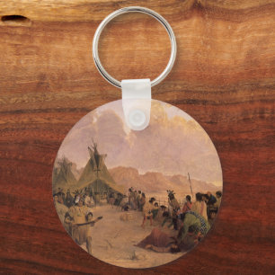 Chaveiro Vintage Native American, dança de medicina por Eas