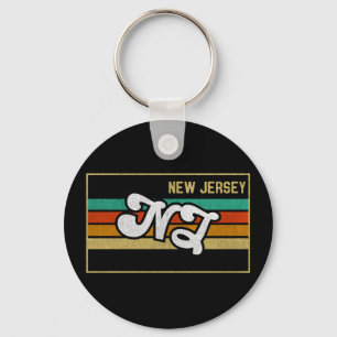 Chaveiro  Vintage New Jersey NJ State Tipografia Souvenir