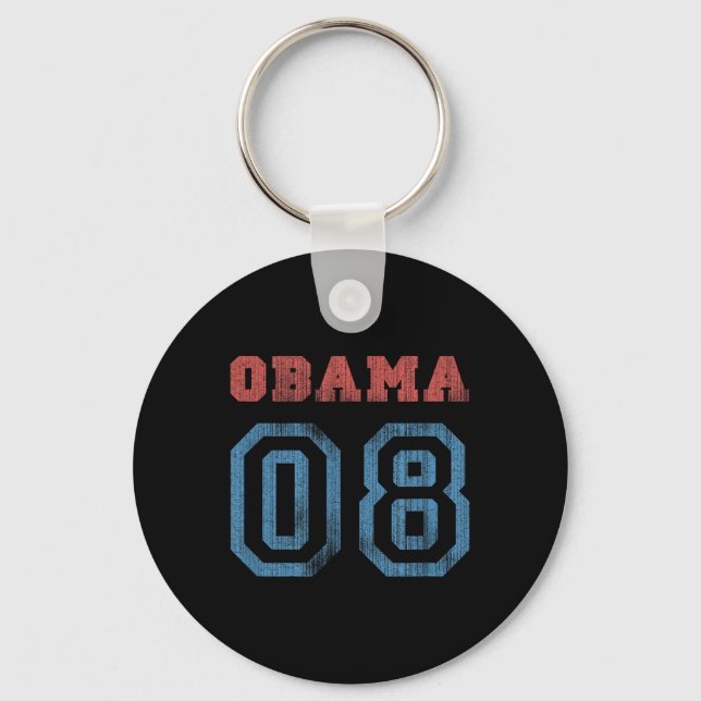 Chaveiro Vintage Obama 08 (Frente)