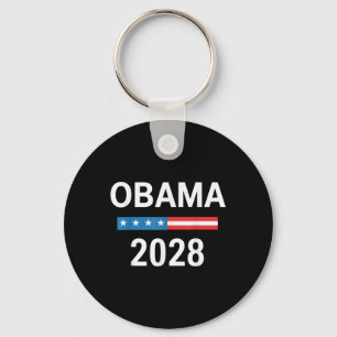 Chaveiro Vintage Obama 2028 Engraçado Eleição Política Patr