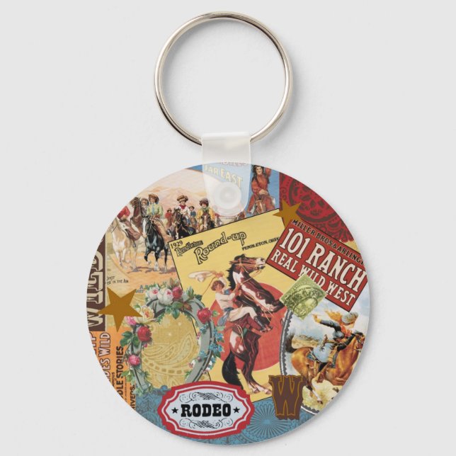 Chaveiro vintage ocidental moderna (Frente)
