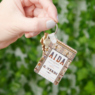 Chaveiro Vintage Opera Music, Aida egípcia de Verdi