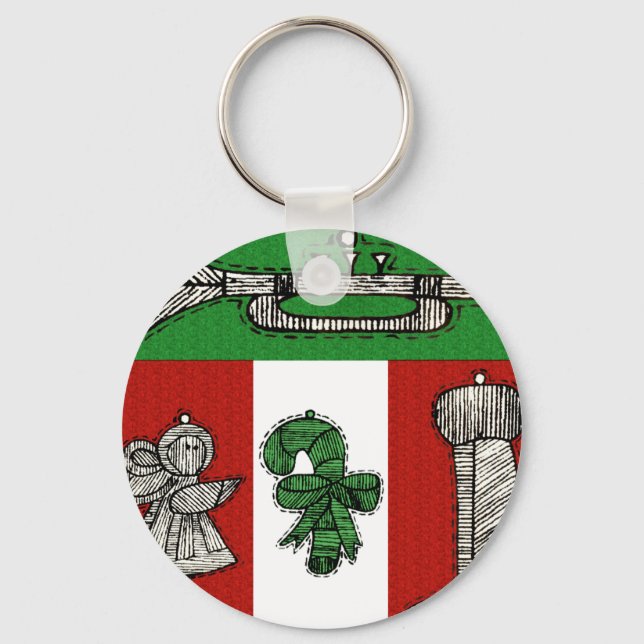 Chaveiro Vintage Ornaments (Frente)