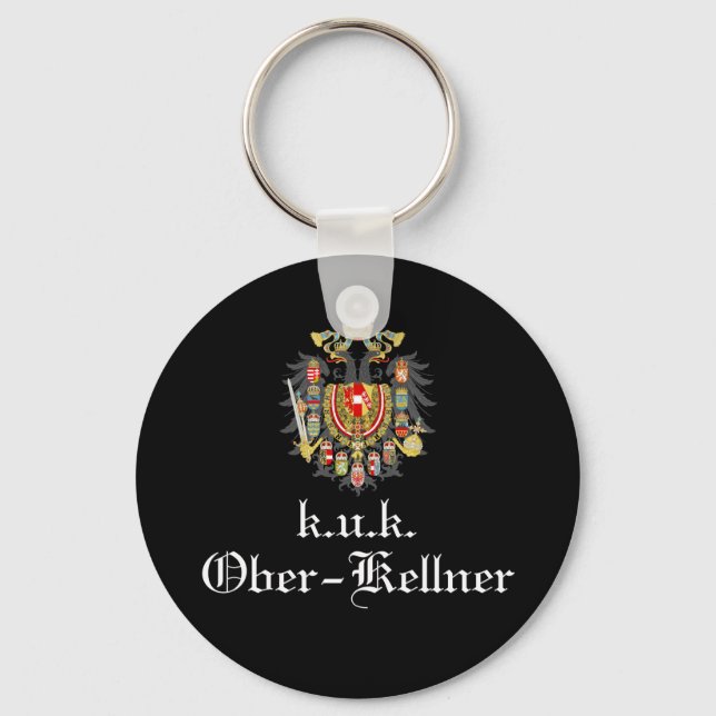 Chaveiro Vintage Österreich Kaiser Ober Kellner (Frente)