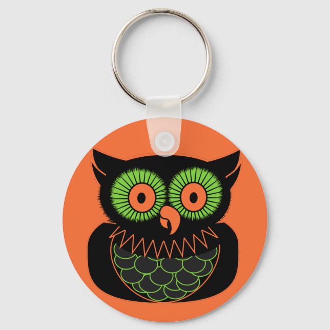 Chaveiro Vintage Owl (Frente)