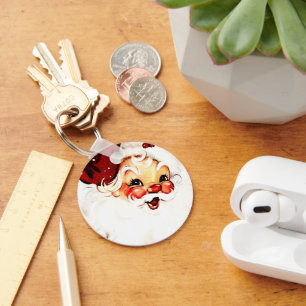 Chaveiro Vintage Papai Noel: Natal Feliz