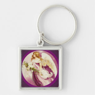 Chaveiro Vintage Páscoa Angel Texturizado