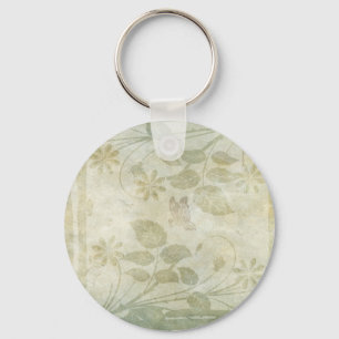 Chaveiro Vintage Pastel Floral Wedding