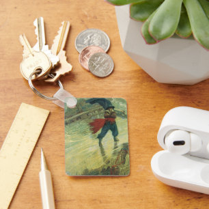 Chaveiro Vintage Pirate, o holandês voador de Howard Pyle