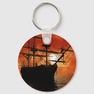 Chaveiro Vintage Pirate Ship