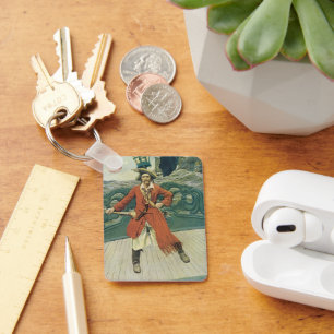 Chaveiro Vintage Pirates, Capitão Keitt por Howard Pyle