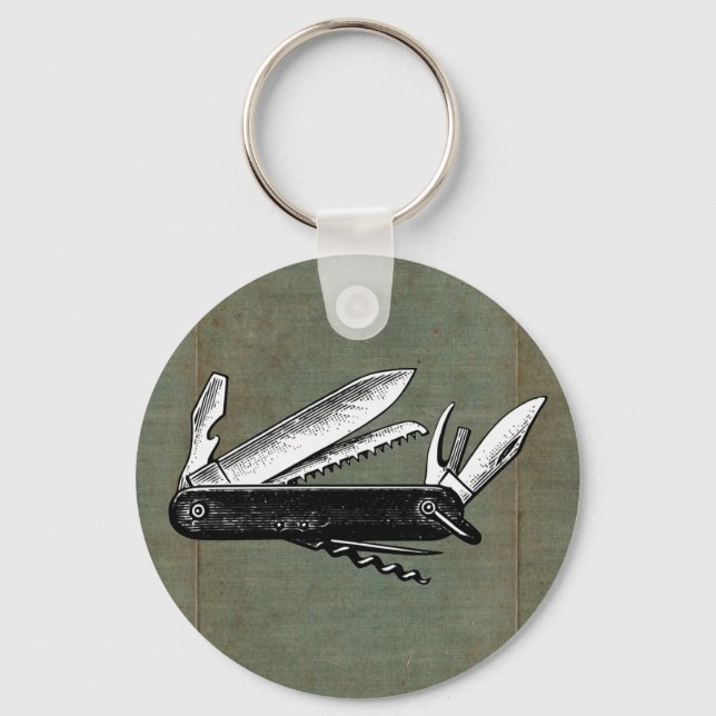 Chaveiro Vintage Pocket Knife Art (Frente)