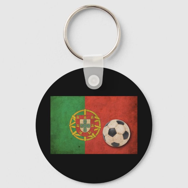 Chaveiro Vintage Portugal Flag (Frente)