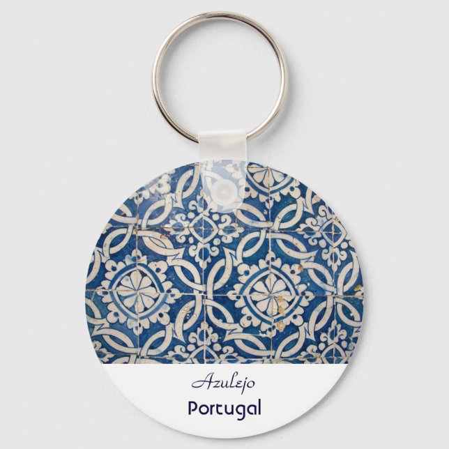 Chaveiro Vintage português azulejo (Frente)