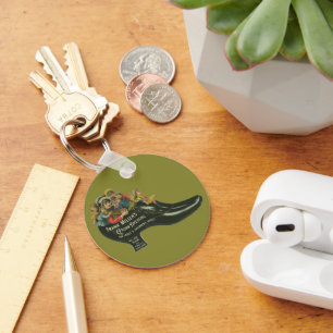 Chaveiro Vintage Product Label, Calçado polonês de Frank 