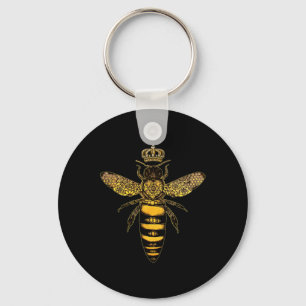 Chaveiro Vintage Queen Bee Earth Day Nature Love Save The B