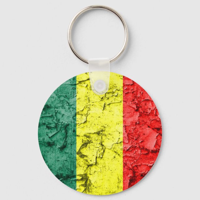 Chaveiro Vintage rasta flag (Frente)