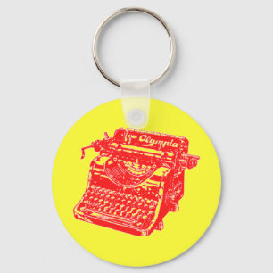 Chaveiro Vintage Red Typewrite