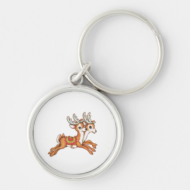 Chaveiro Vintage Reindeer (Frente)