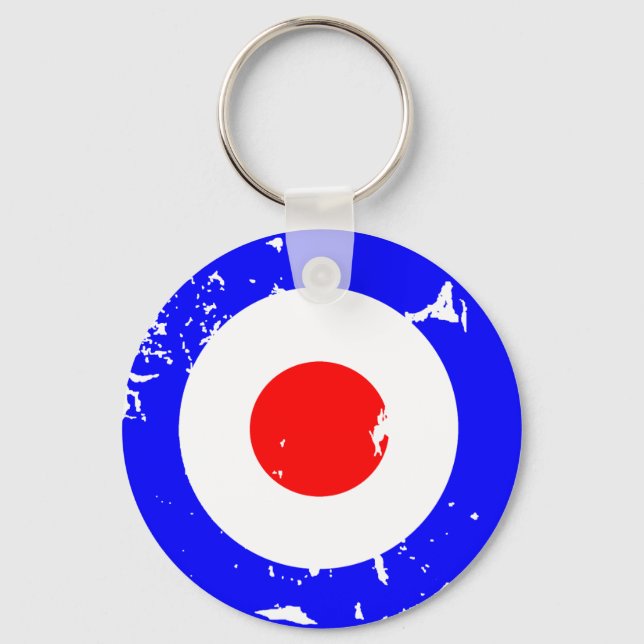 Chaveiro Vintage Retro Aged Mod Target (Frente)