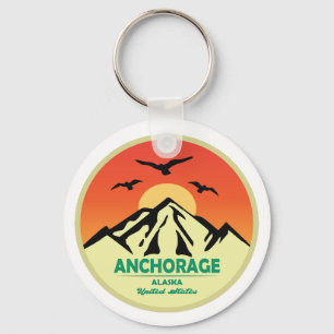 Chaveiro Vintage Retro Anchorage Alaska
