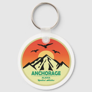 Chaveiro Vintage Retro Anchorage Alaska