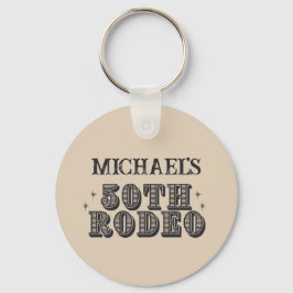 Chaveiro Vintage Retro Cowboy Rodeo 50ª Festa de aniversári