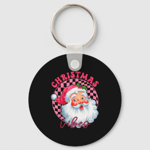 Chaveiro Vintage Retro Nk Papai Noel Vibes De Natal Groovy 