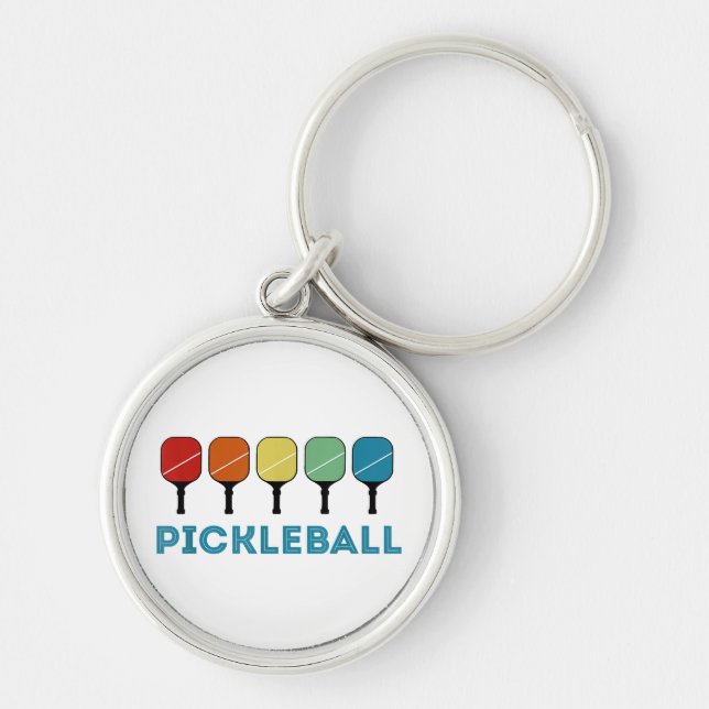 Chaveiro Vintage Retro Pickleball Funny (Frente)