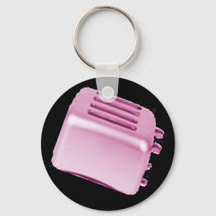 Chaveiro Vintage Retro Toaster Design - Rosa