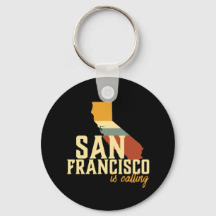 Chaveiro Vintage San Francisco California - Mapa da Cidade 