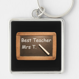Chaveiro Vintage School Slate - Melhor Professora Personali